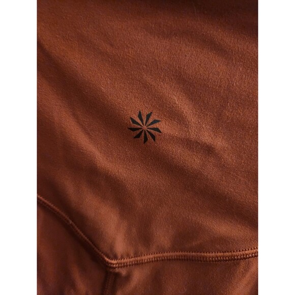 Athleta Rust 7/8 Tight Athletic Legging Cut Design High Waist 24" Inseam Size M - Picture 4 of 5